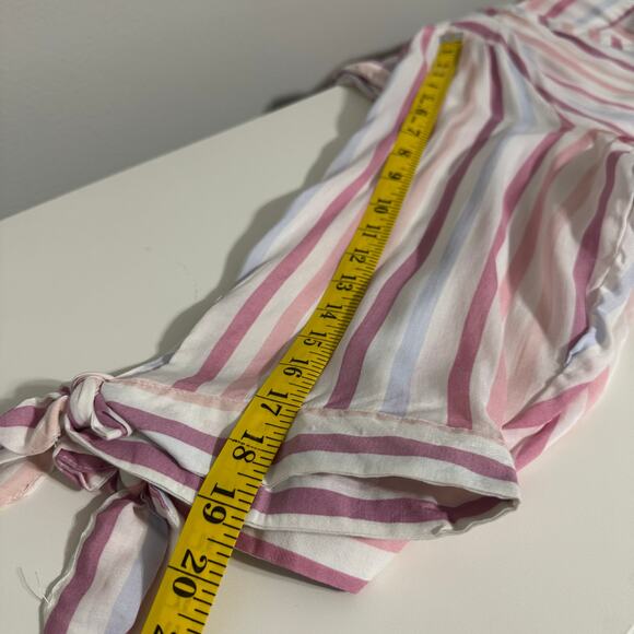 Adrienne Vittadini Women's Top Size 3X Pink White Striped Feminine Barbiecore - Picture 12 of 12